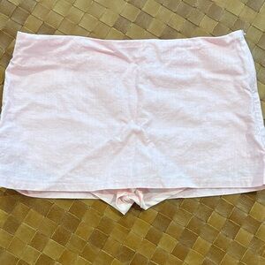 Edikted pink skirt with built in shorts nwot